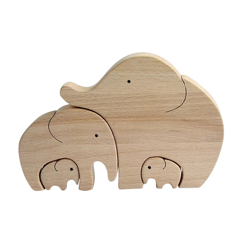 

Wood Figurine Wall Art Art Craft Ideal Gift for Mom Dad Elephant Decor Wood Cut