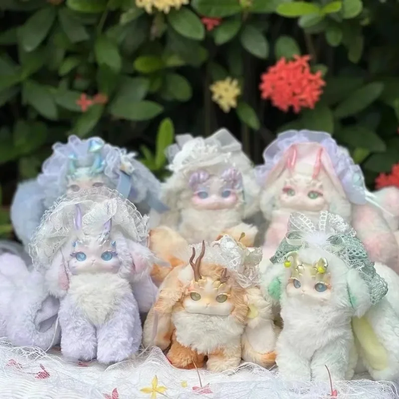 Фото Горячая подлинная Tutulong Fantasy Forest Tea Party слепая коробка случайная загадочная коробка-сюрприз кролик дракон пушистая игрушка подарки на день рождения и Рождество №1