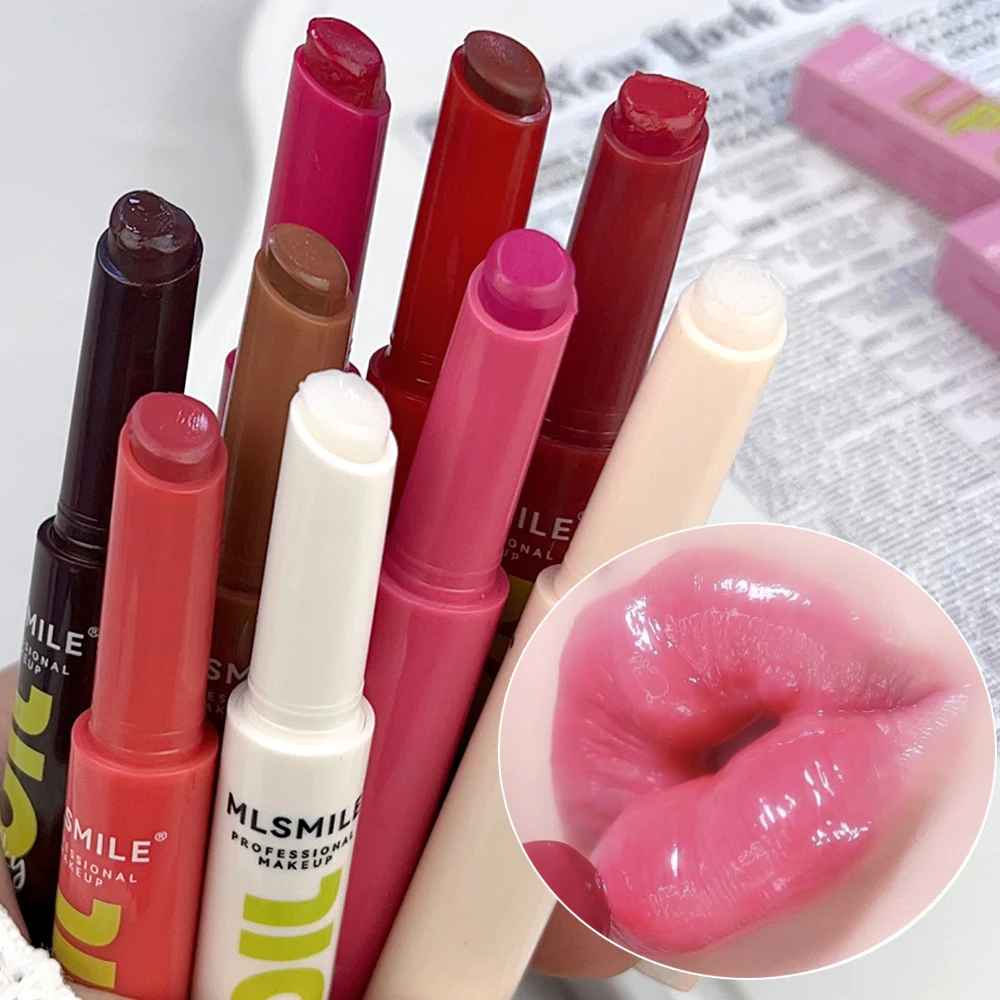 Водостойкий желеобразный твердый блеск для губ макияж увлажняющая зеркальная