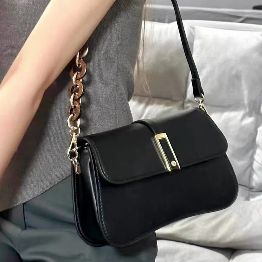 

Сумка на плечо Женская однотонная, модный простой мессенджер, маленький клатч для ужина, сумочка, винтажный саквояж