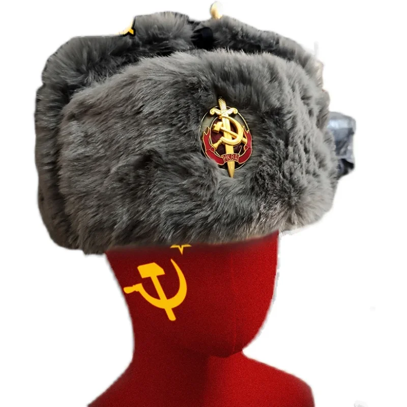 Утолщенная морозостойкая зимняя праздничная шапка Red Star из северо-восточного