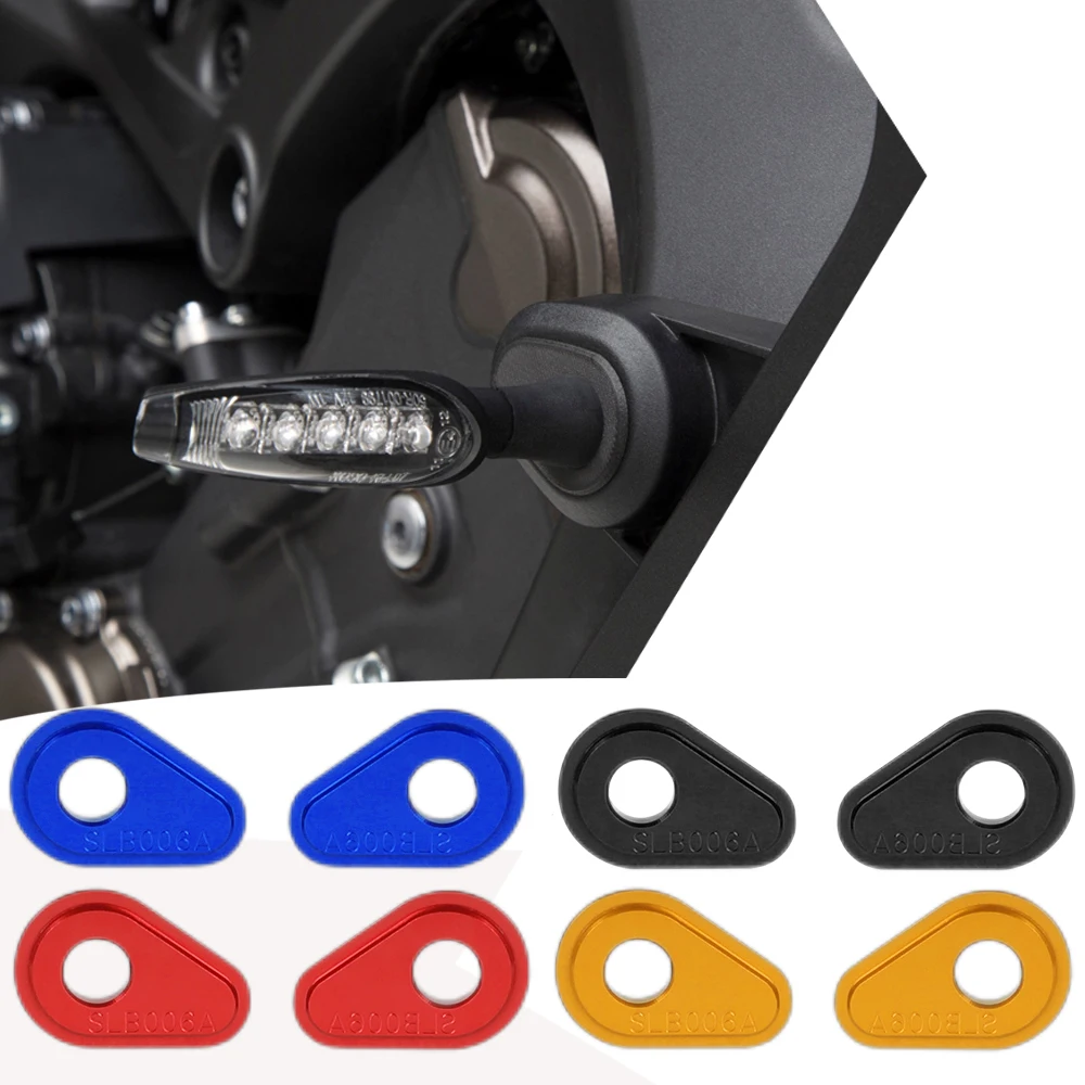 

Motorcycle Adapters For Turn Signals Front Turn Signal Mount Plates Aluminum For Yamaha YZF-R7 YZF-R1 YZF-R6 YZF-R3 YZF-R25 22