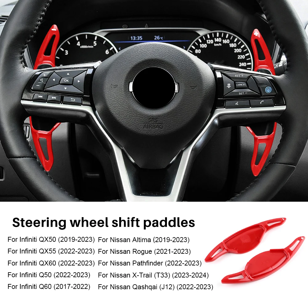 

Для Infiniti Q50 QX60 Q60 QX50 автомобильный чехол на руль переключения передач для Nissan Pathfinder Altima Rogue ABS накладка аксессуары