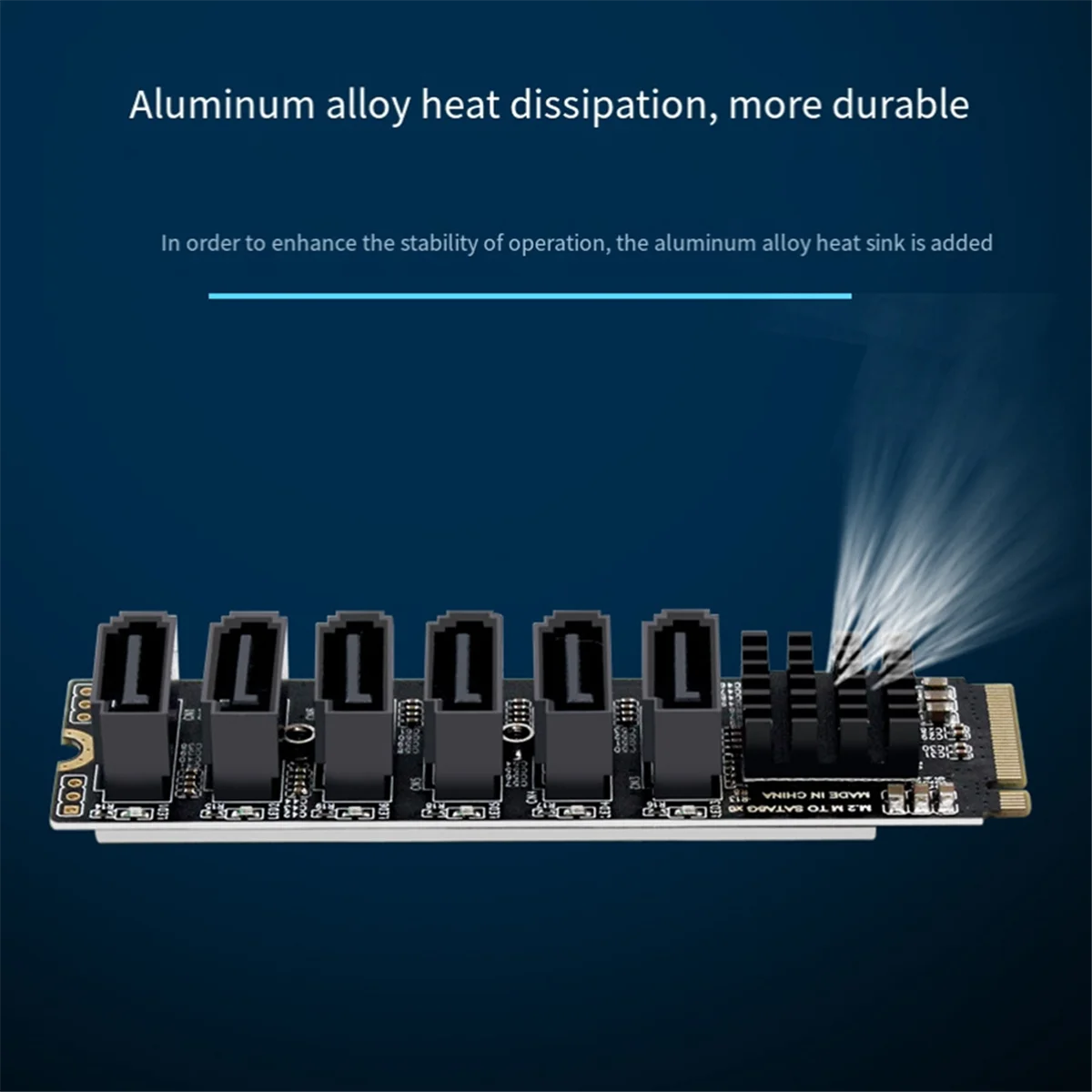 Карта адаптера M.2 NVME PCI-E PCIE X4 X8 X16 на 6-портовый 3.0 SATA Riser ASM1166 расширения сервера