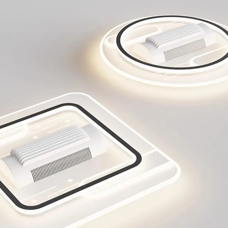 Современная вентилируемая лампа потолочные вентиляторы электрическая спальня