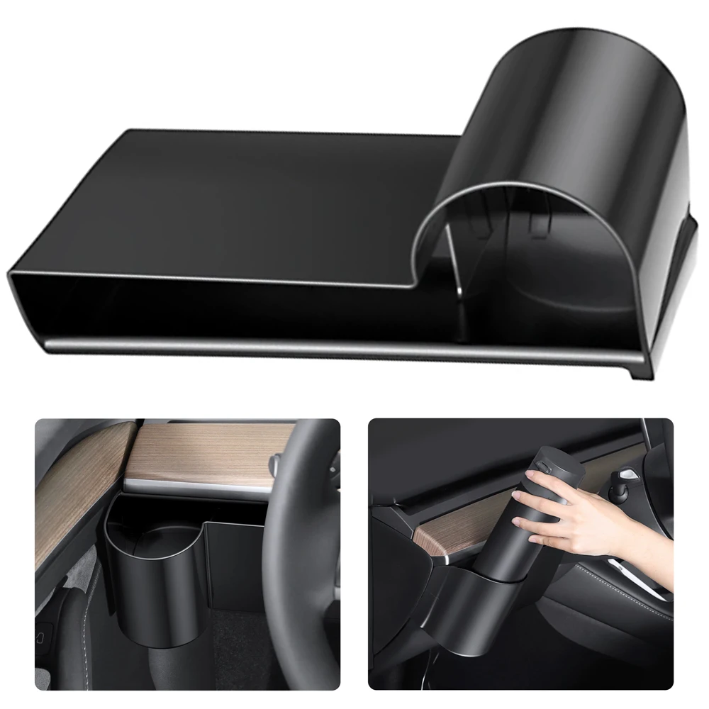 

Car Dashboard Water Cup Holder Large Capacity Front Dashboard Water Cup Holder Sundries Organizer For Tesla Model 3 Model Y