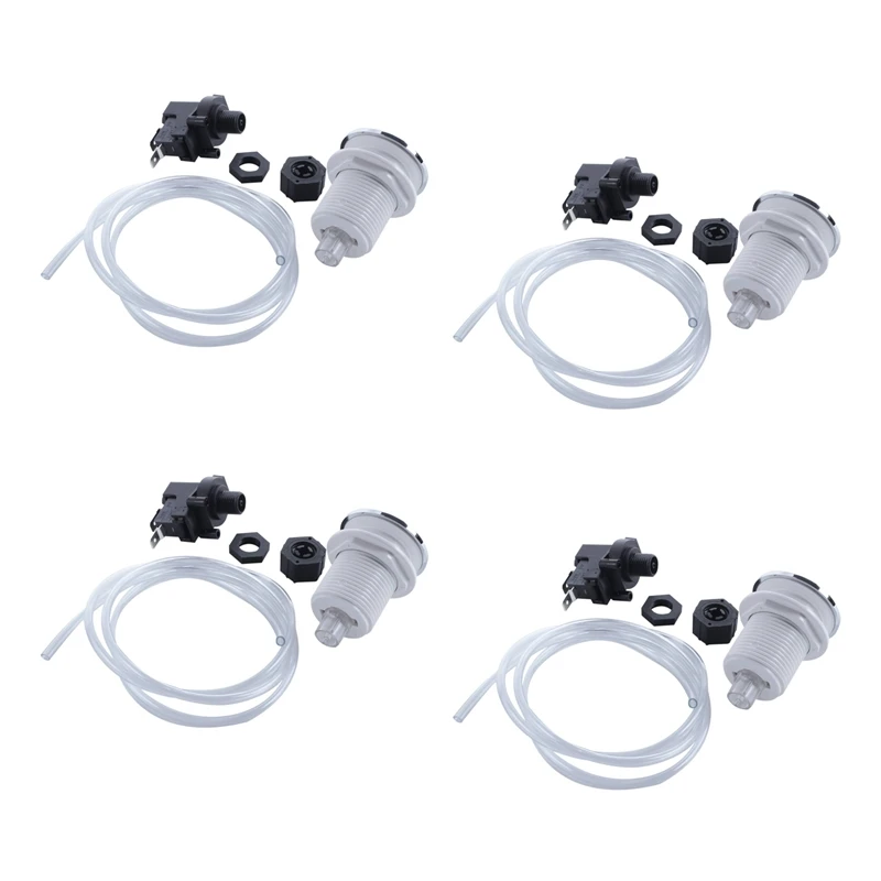 

4X 16A On Off Push Button Switch Jetted Whirlpool Jet For Bath Tub Spa Garbage