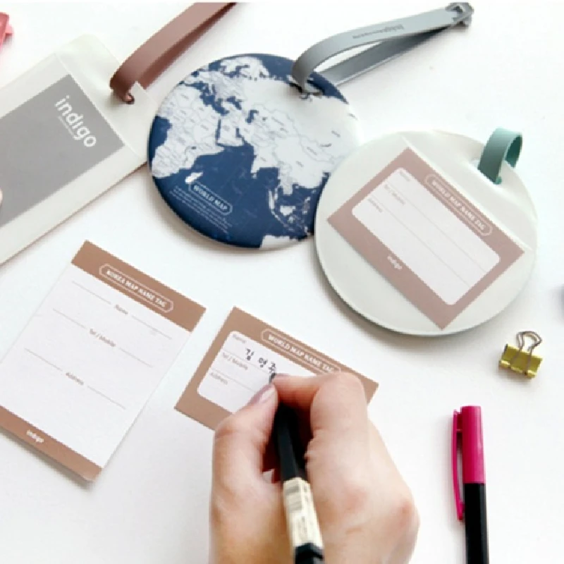 2024 модная карта багажная бирка женские дорожные аксессуары силикагель чемодан