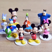 disney original mickey minnie mouse donald duck boy girl toy mini 8 pieces doll children ornaments model