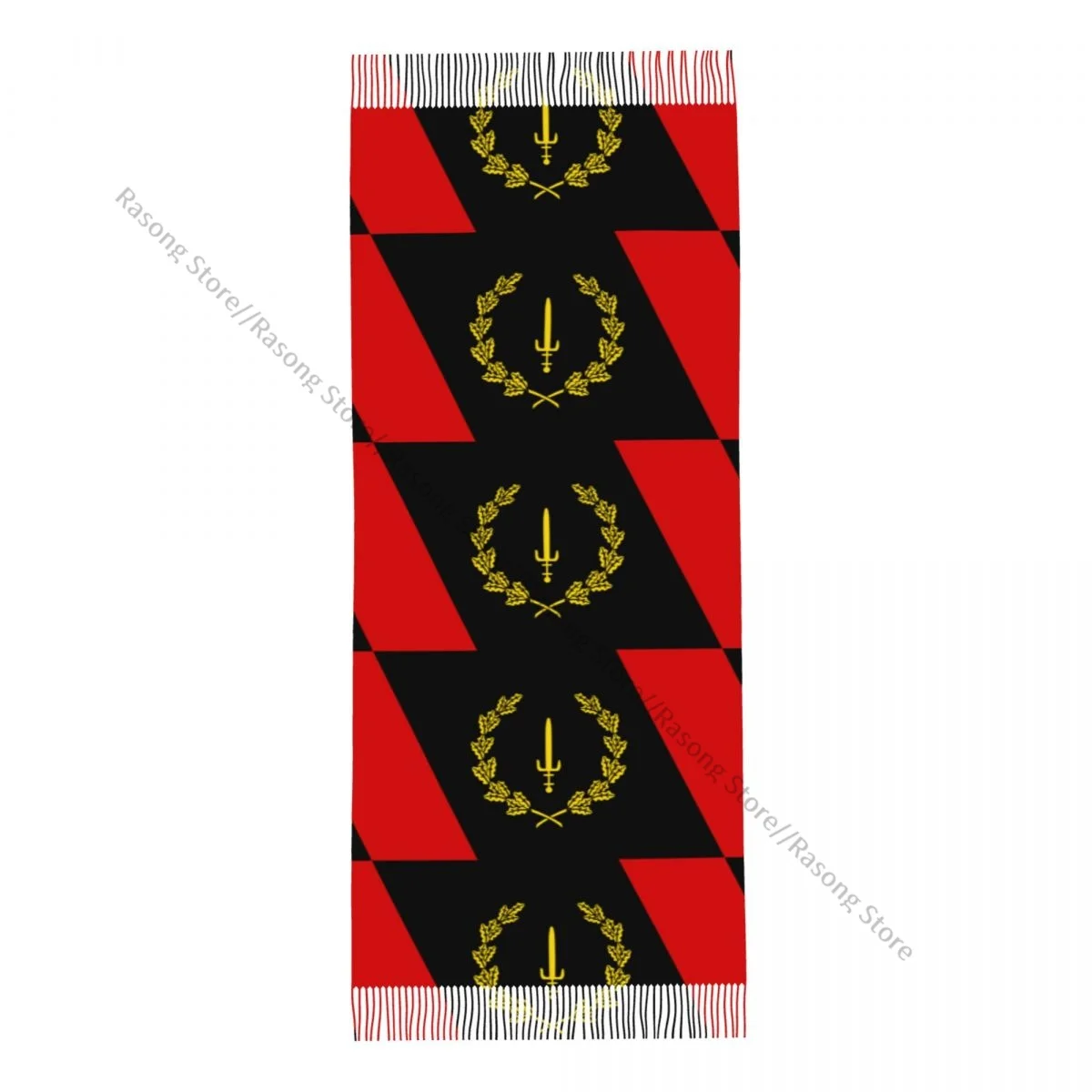 Шарф с кисточками большой размер 196*68 см зимняя теплая шаль из пашмины накидка