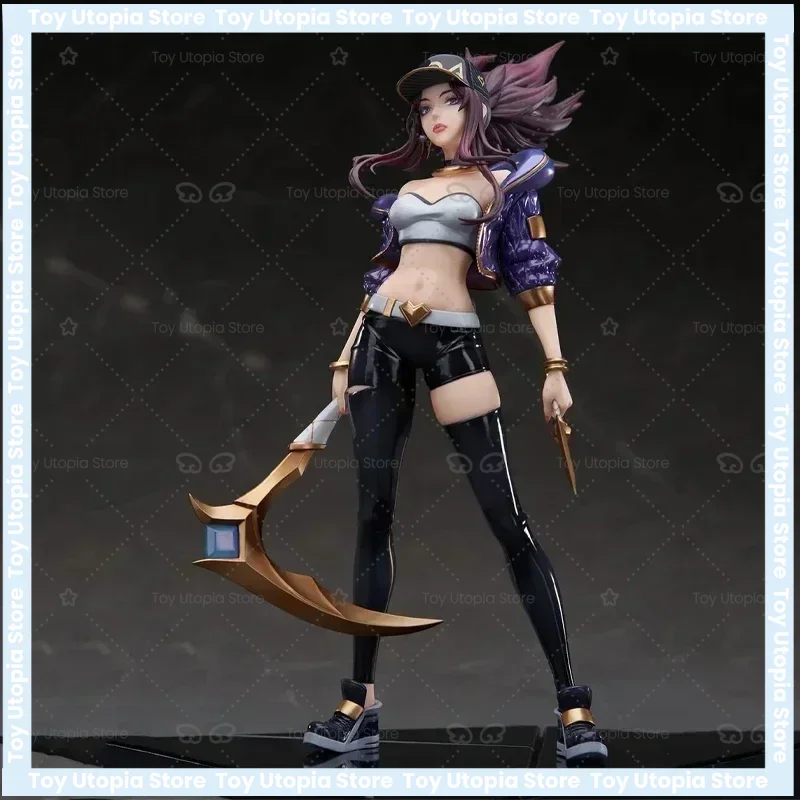 Фото Фигурка APEX INNOVATION K/DA Акали: Убойщица-разбойница, коллекционная модель из ПВХ, оригинальная статуэтка №3