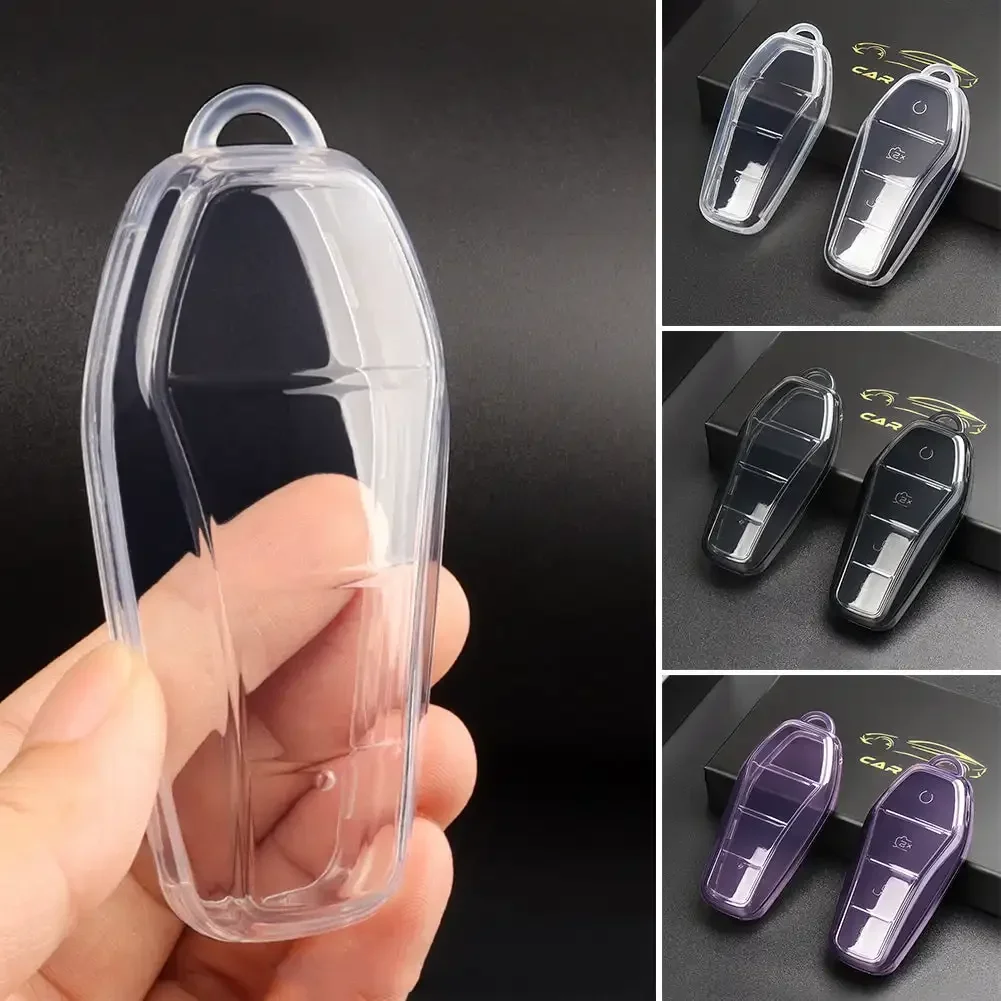 Для BYD Qin Plusdmi Atto 3 Han EV Dolphin прозрачный мягкий чехол из ТПУ для автомобильных ключей