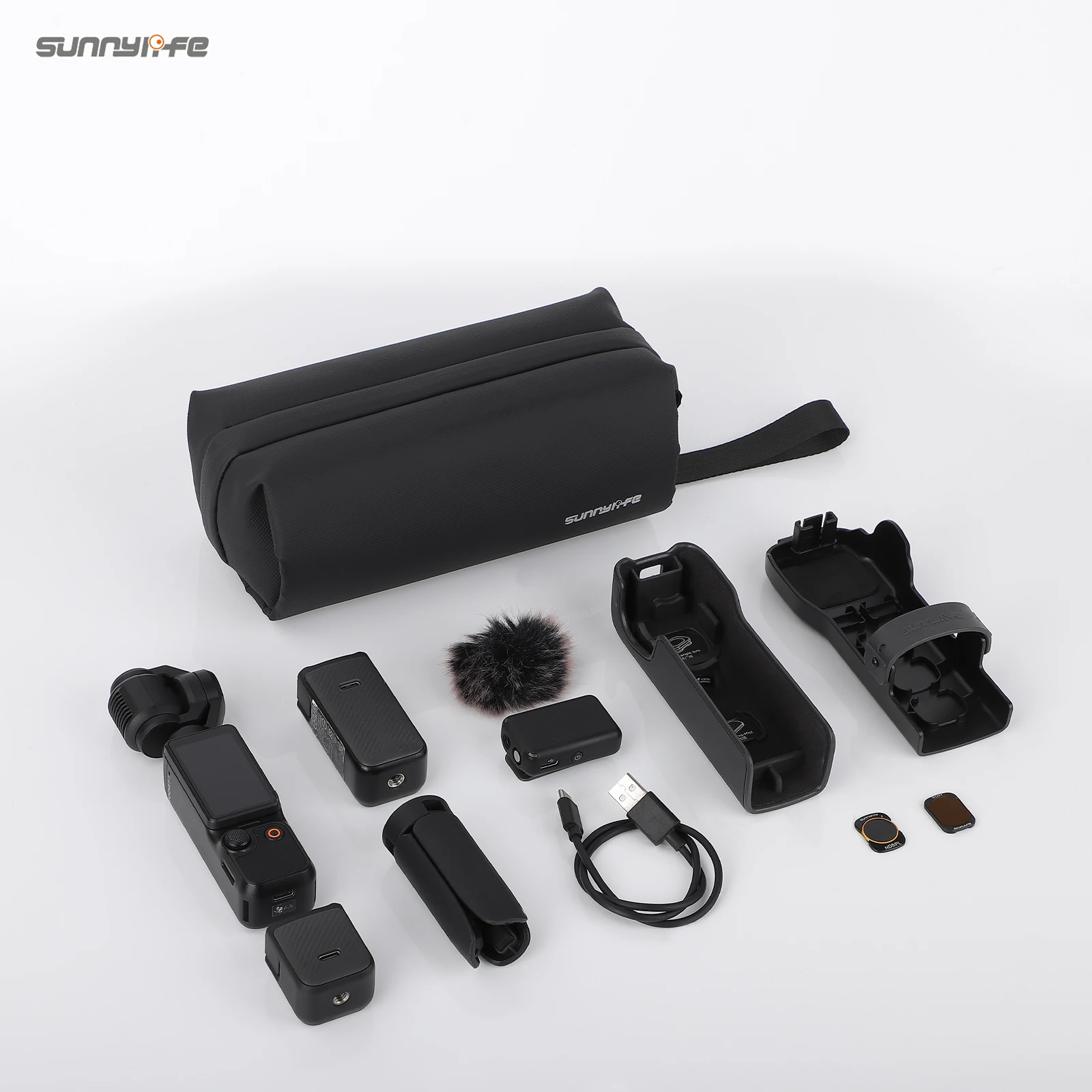 Фото Сумка для хранения Sunnylife для DJI Osmo Pocket 4/3, многофункциональная портативная сумка для спортивной камеры, сумка через плечо, аксессуары для хранения цифровой техники №2