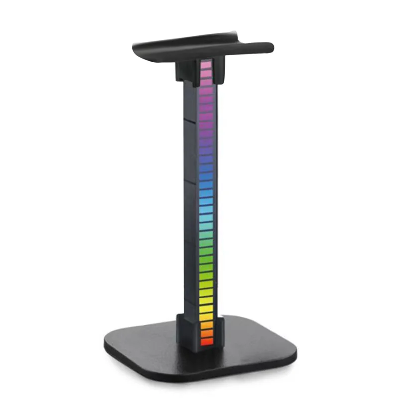 

RGB Headset Stand with LED Base/USB Pickup Light Computer Desktop Headphone Display Holder PC Game Earphone Accessories