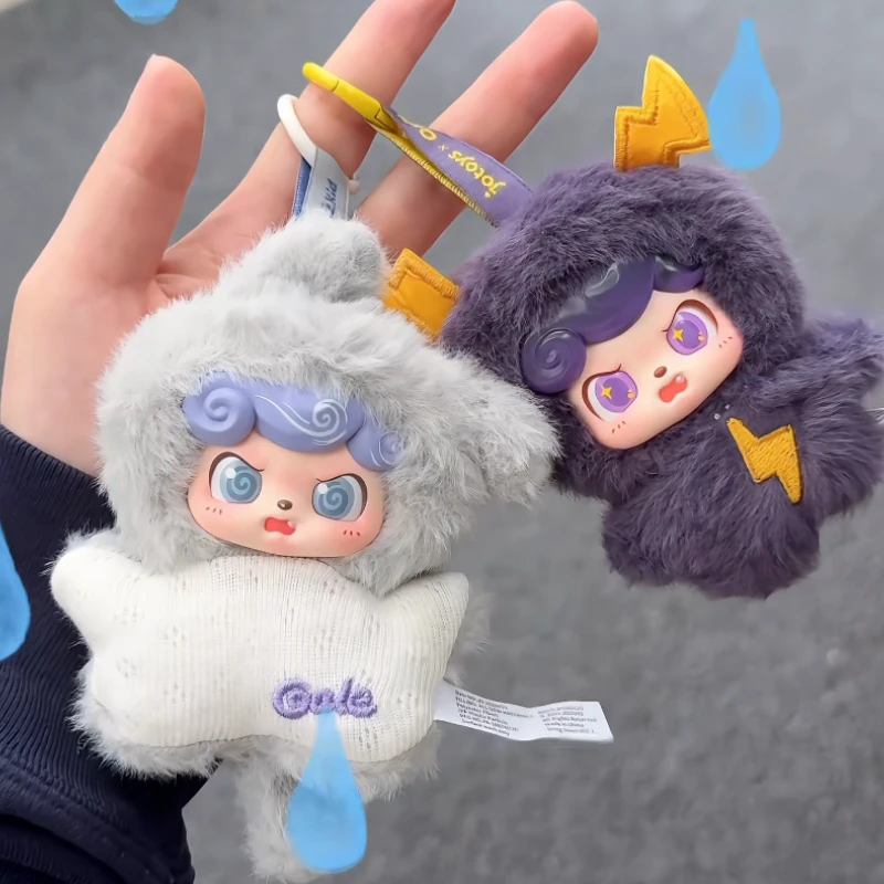 Фото JOTOYS Qkid Weather Series Blind Box: Милые мини-фигурки аниме, коллекционные плюшевые игрушки, загадочные коробки-сюрпризы, брелоки-подвески, подарки №1