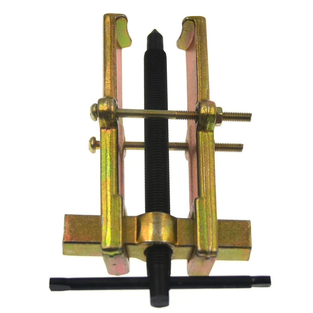 

Adjustable 2-Jaw Gear Puller Pilot Bearing Pump Pulley Remover Hand Tool 4 inch Heavy Duty Automotive Machine Tool