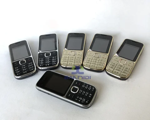 Оригинальный разблокированный мобильный телефон C2 C2-01 2G 3G с поддержкой мобильного телефона на ивритском, русском и арабском клавиатуре, не поддерживает USB-контакты