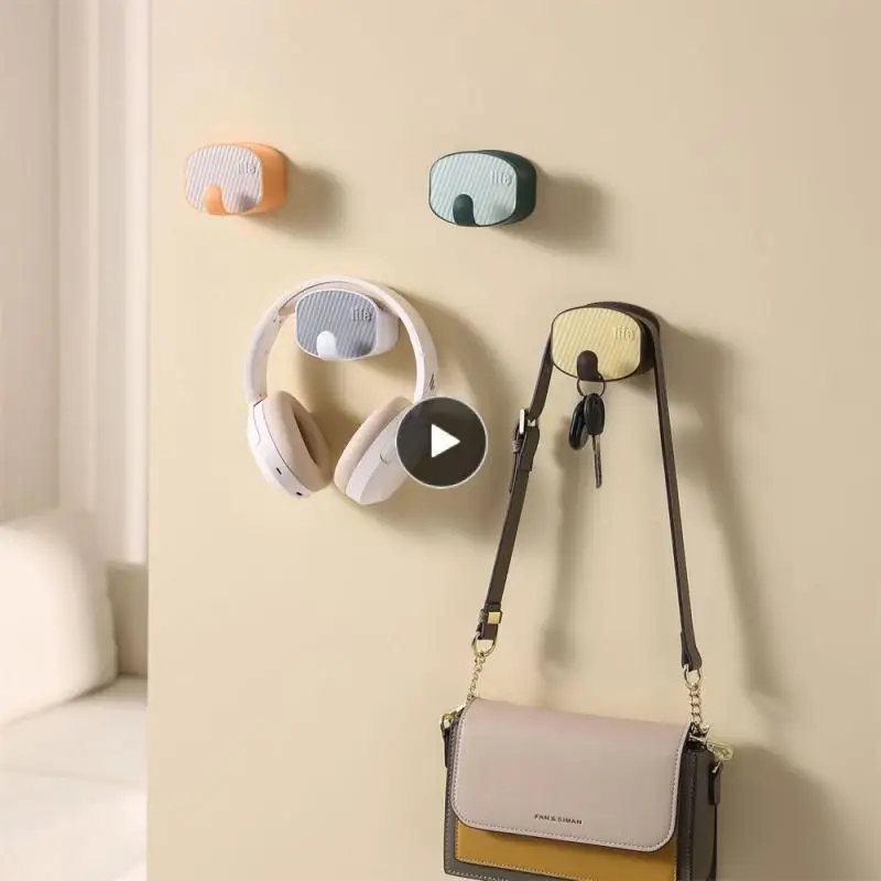 

Hanger Hook Punch-free Paste Mini Arc Single Hook Household No Trace Multi-function Wall-mounted Simple Beautiful