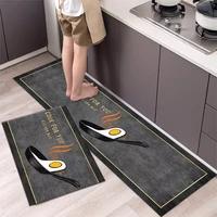 fashionable simple nordic style kitchen floor mat household carpet long strip door mat modern home decor