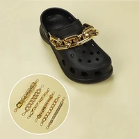 1pcs new designer chain brand shoes designer croc charms shoe chain decorations for clog decaration pendant buckle for gift