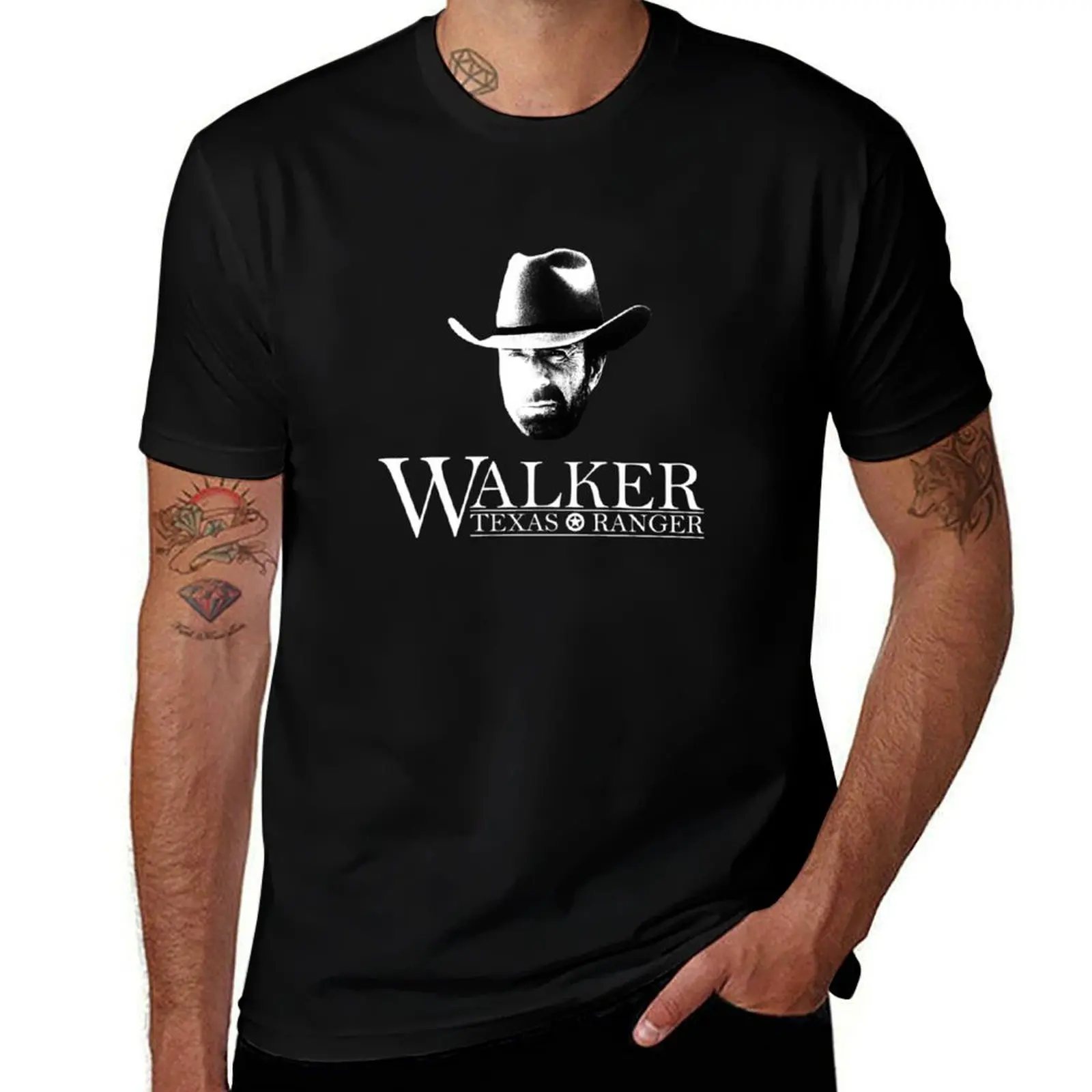 Футболка Walker Texas Ranger (Chuck Norris) с изображением головы и логотипа уличная одежда