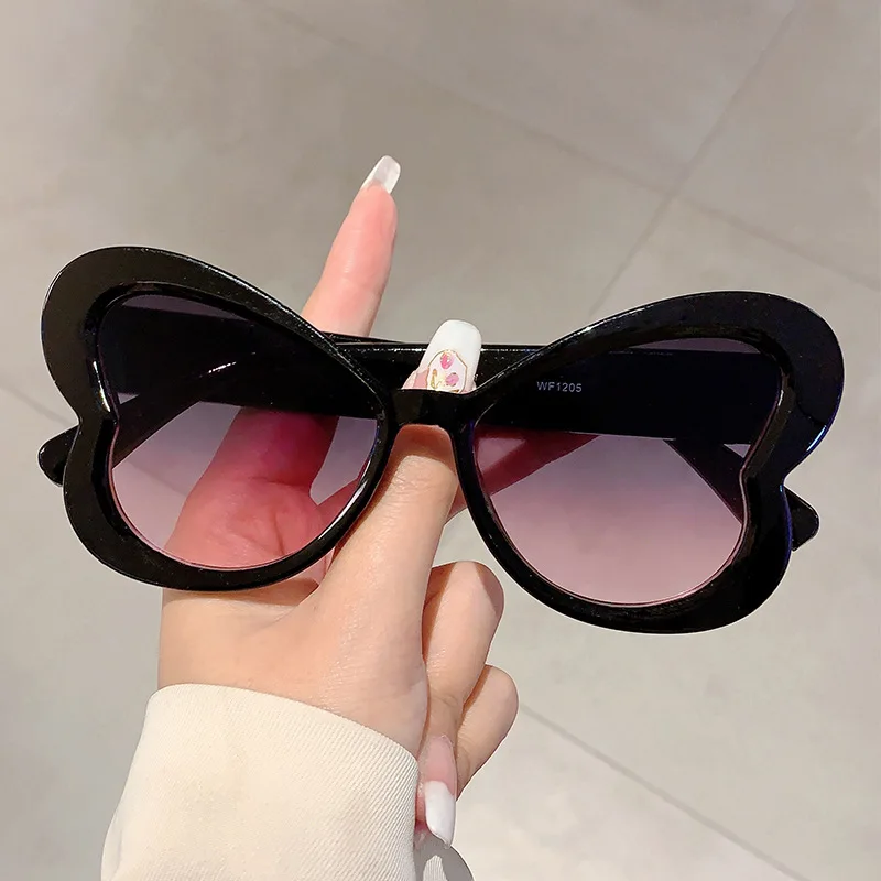 KAMMPT Винтажные Солнцезащитные очки с бабочками женские модные разноцветные