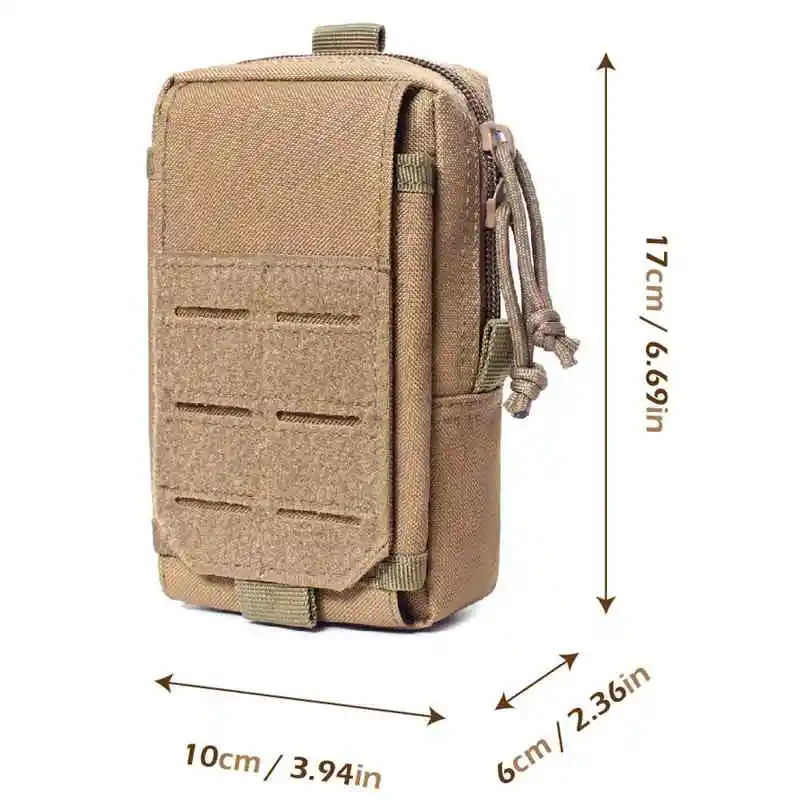 

Tactical MOLLE Holster Army Mobile Phone Belt Pouch EDC Security Pack Carry Accessory Kit Waist Bag Case Cellphone Holster