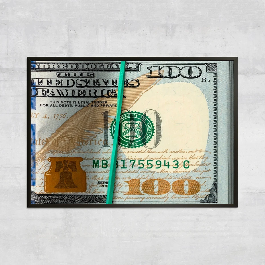 

Abstract Dollar Money Art Posters Wall Canvas Painting Home Decor Monopoly Currency HD Prints Artwork for Living Room Decoration