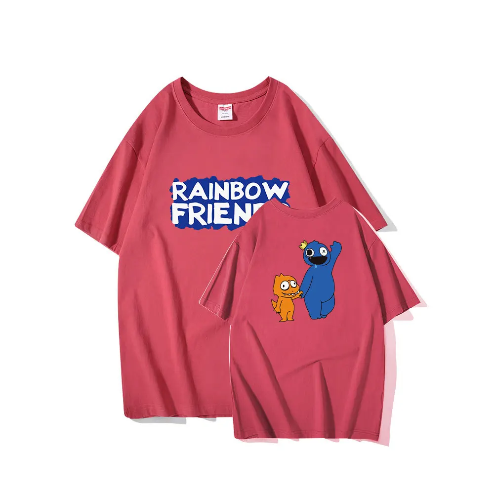 

Rainbow Friends Men and Women Cartoon Game Anime Short-sleeved Summer T-Shirt Handsome and Versatile Pure Cotton Gift