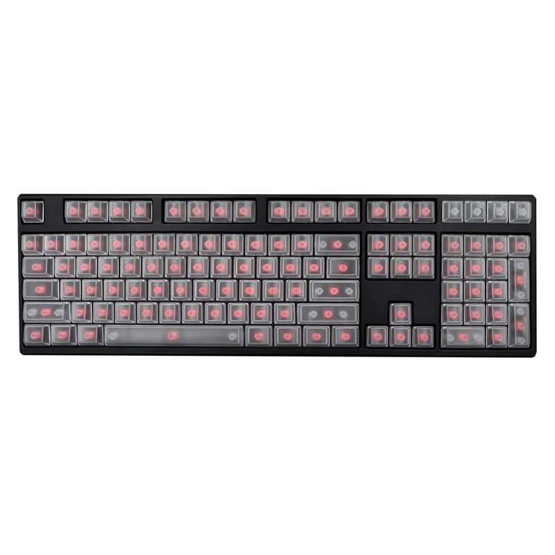 

Transparent Keycap Cherry Profile 108 Keys Thick ABS Backlit Keycap Set Durable ABS For Mechanical Keyboard Keypad