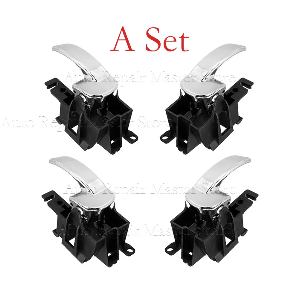 

Левая Правая передняя и задняя внутренняя дверная ручка 806714X02B 806704X02B для Nissan Navara D40 Pathfinder 2004-2014 80671-4X02B 80670-4X02B