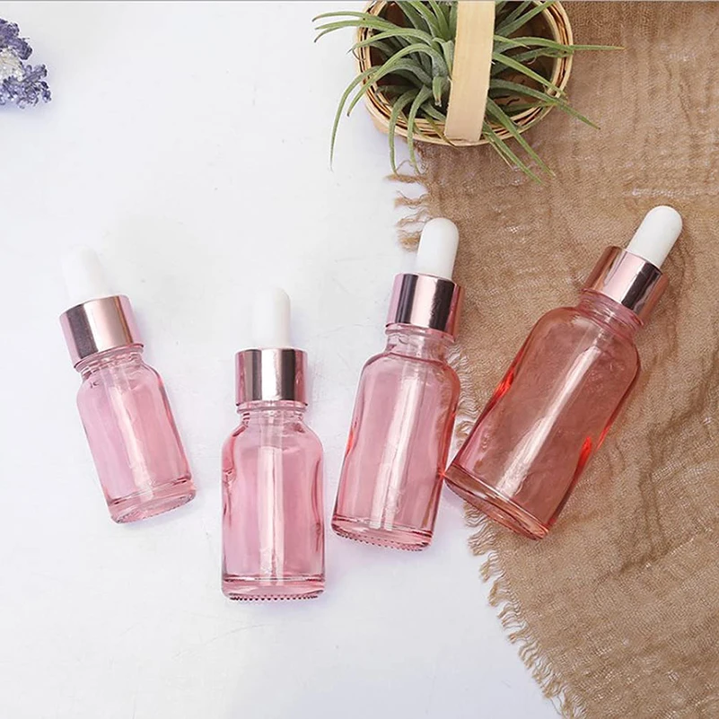 

10Pack 5ml 10ml 15ml 30ml Glass Bottle With Dropper Pipettes Empty Glass Dropper Bottle for Essential Oils Aromatherapy