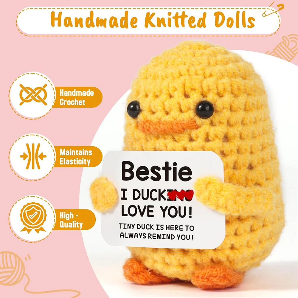 Милая ручная работа позитивная энергетическая утка орнамент подарок для