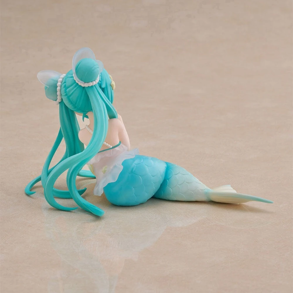 Фото В наличии: Оригинальная фигурка FuRyu Piapro Characters Hatsune Miku Desktop Fairy The Little Mermaid Ver 8.5см, аниме-модель, игрушка №3