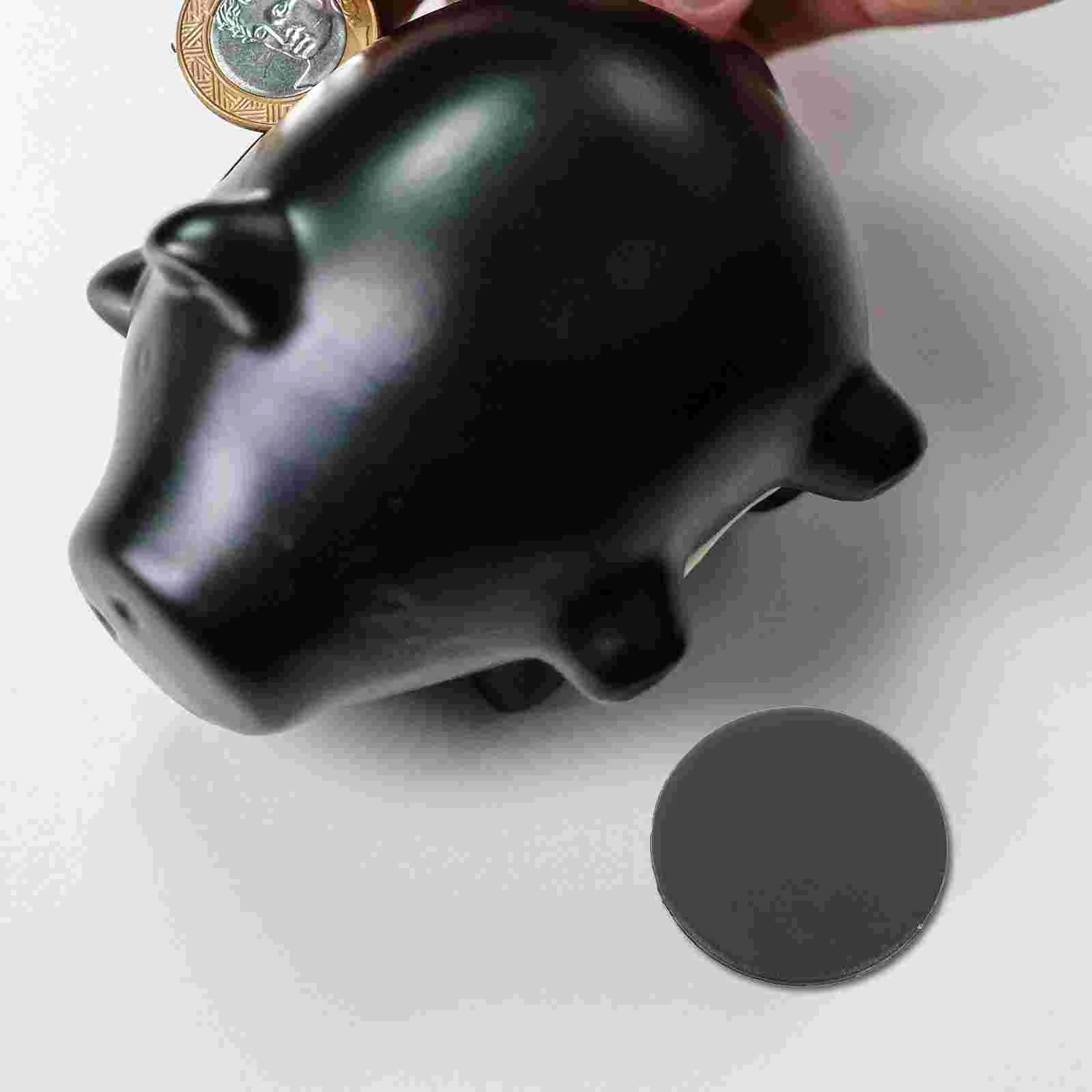 

Bank Piggy Plug Stopper Box Plugs Saving Money Stoppers Bottom Roundforblack Covers Rubber Jar Replacement Accessories Closure