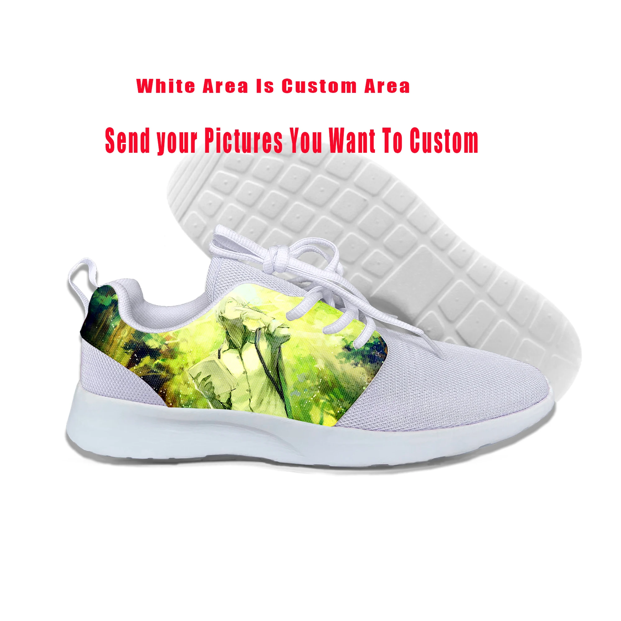 

Hot Cool Fashion Running Shoes Cartoon High Quality Sneakers Handiness Casual Shoes Men Women Anime Mushishi Mesh Sports Shoes