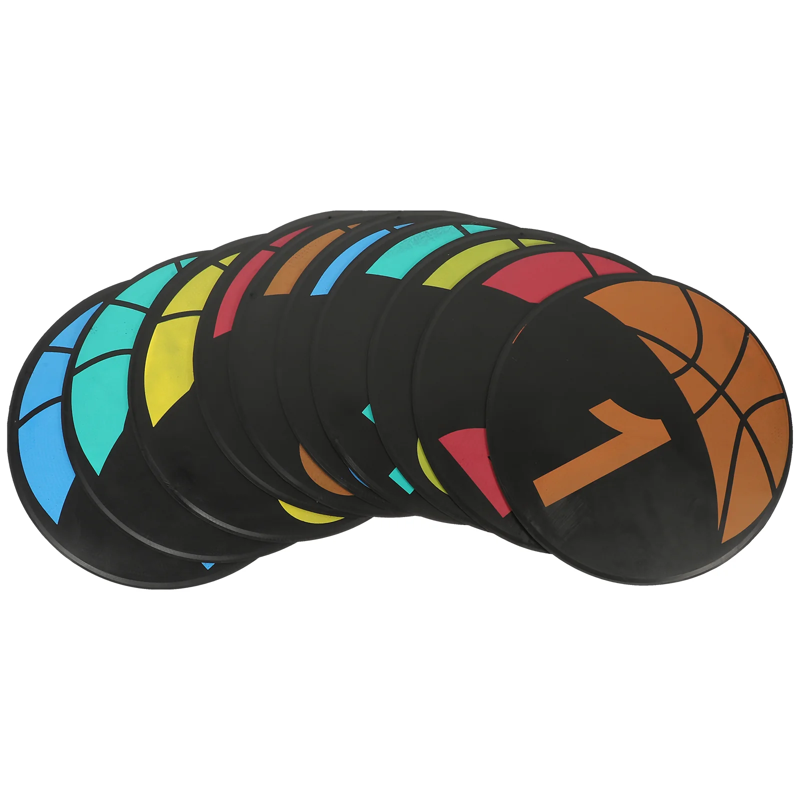 

10pcs Soccer Training Markers Basketball Training Sign Discs Football Training Signs