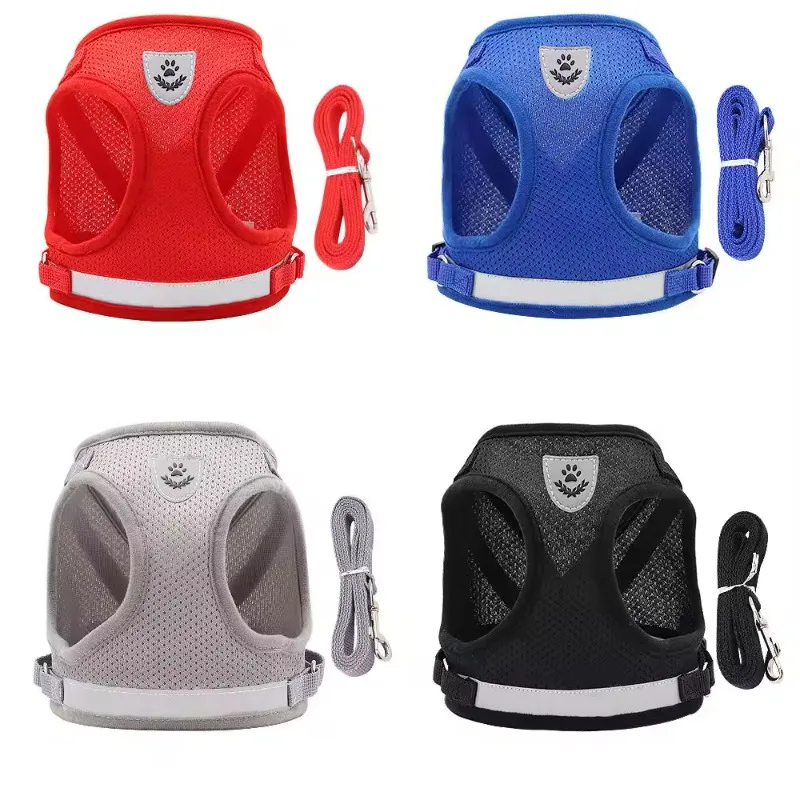 Шлейка и поводок для домашних питомцев, светоотражающая жилетка для ...