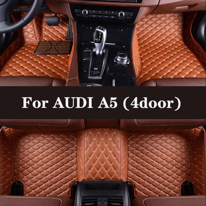 

HLFNTF Full surround custom car floor mat For AUDI A5 (4door) 2017-2019 car parts car accessories Automotive interior