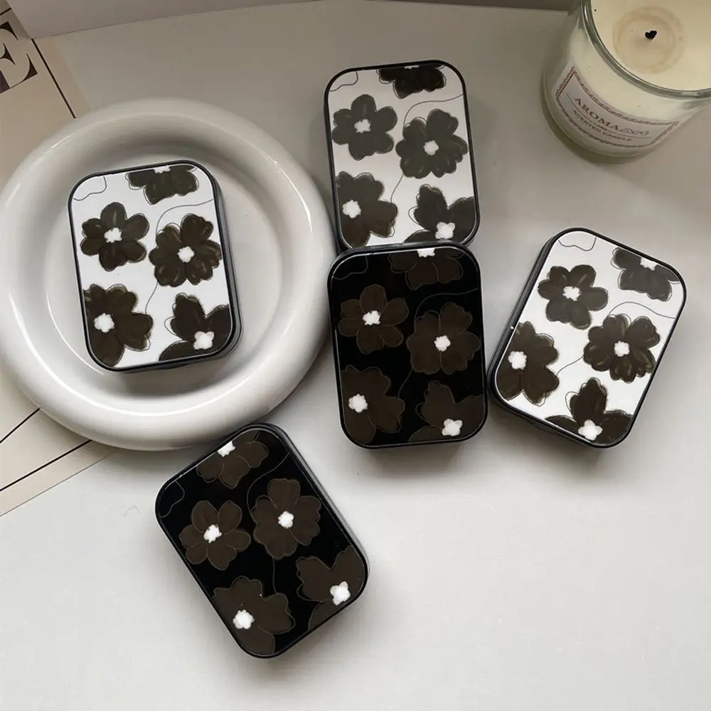 

Y2K Gift Lens Container Cosmetic Boxes Flower Plastic Eyewear Cases Women Contact Lens Case Korean Style Glasses Case