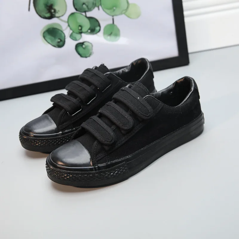 Sneakers Women Black Canvas Shoes Men and Women Shoes Flat Bottom Comfortable Couple Casual Women's Shoes A variety of options