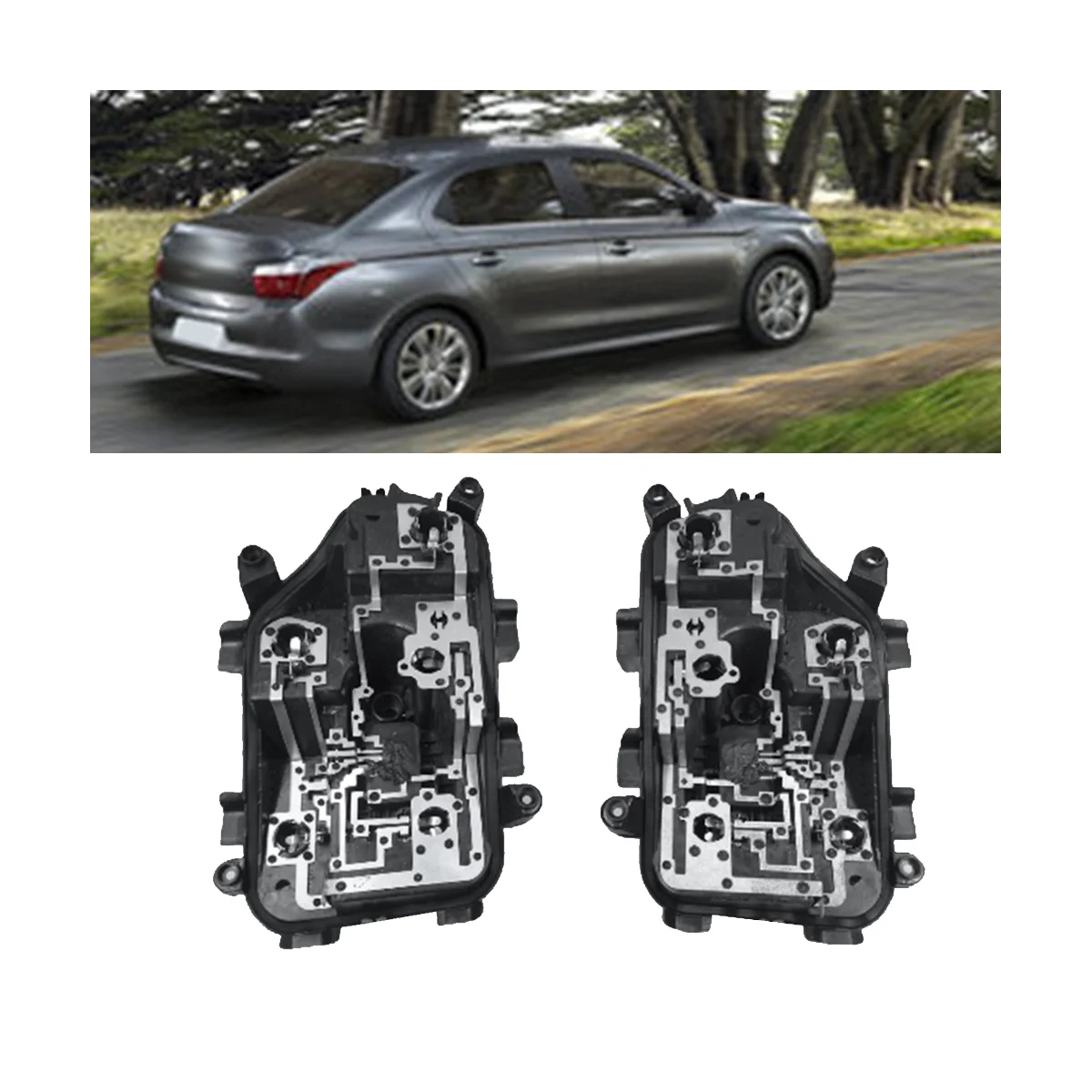 Левая Задняя Тормозная задняя лампа монтажная плата цоколь лампы для Citroen Elysee