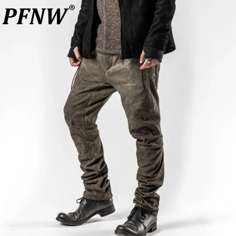 

PFNW Spring Summer Men's Vintage Tie Dyeing Crotch Pants Three-dimensional Cutting Casual Pants Fashion Outdoor Trousers 12A5112