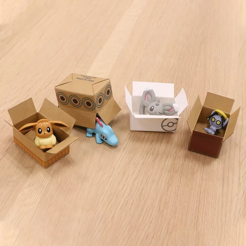 Фото Коллекционная фигурка Takara Tomy Pokémon: Иви, Минчино, Гиммигул (скрытые в коробке) — аниме-аксессуары, игрушки, украшение для рабочего стола №3