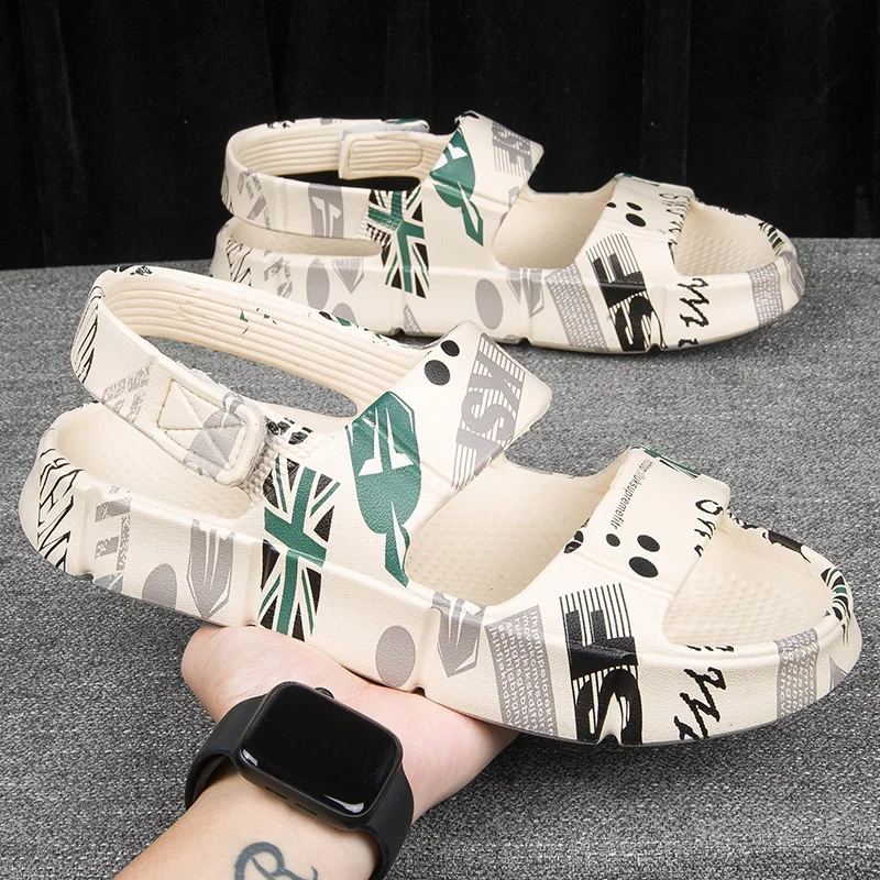 

Brand shoes for men Summer New Men Soft Light Sandals Breathable Men Shoes Outdoor Beach Casual EVA Indoor Male Shoes Flip Flops