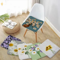 abstract chrysanthemum tie rope seat pad household cushion soft plush chair mat winter office bar seat mat