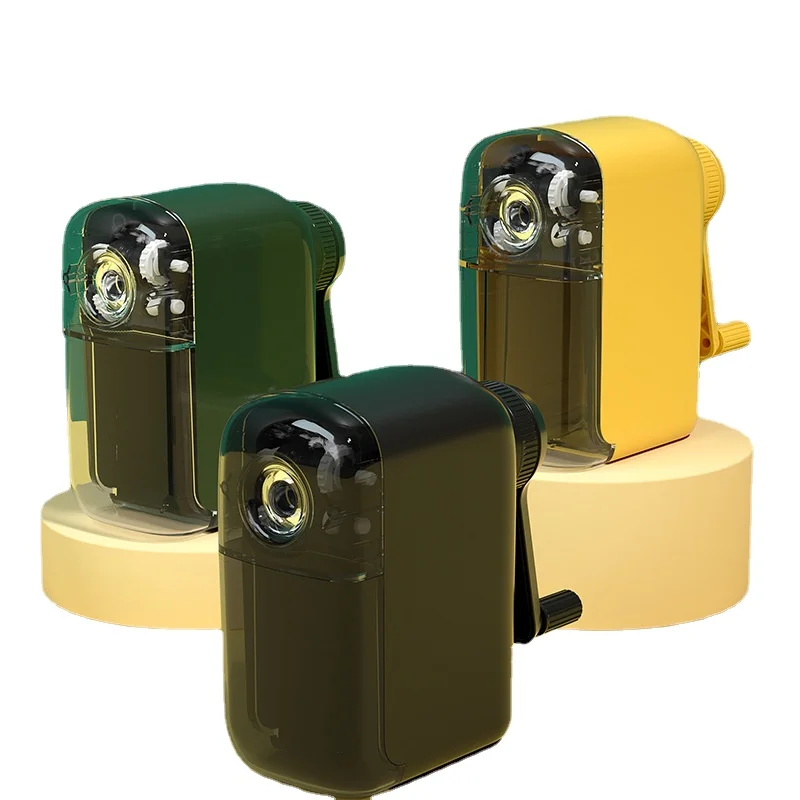 

Применимо к различным типам карандашей Автоматическая точилка для карандашей с ручным заводом точилка для карандашей школьные канцелярск...