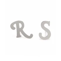 rs letter logo raf exquisite earrings titanium steel simple fashion trendy brand all match jewelry accessories