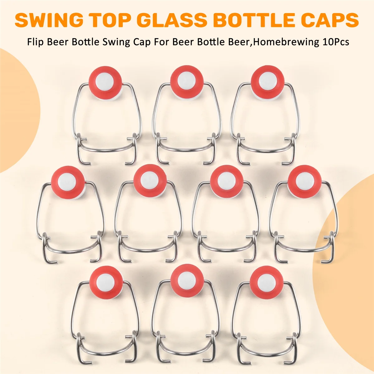 Стеклянные крышки для бутылок с поворотным верхом