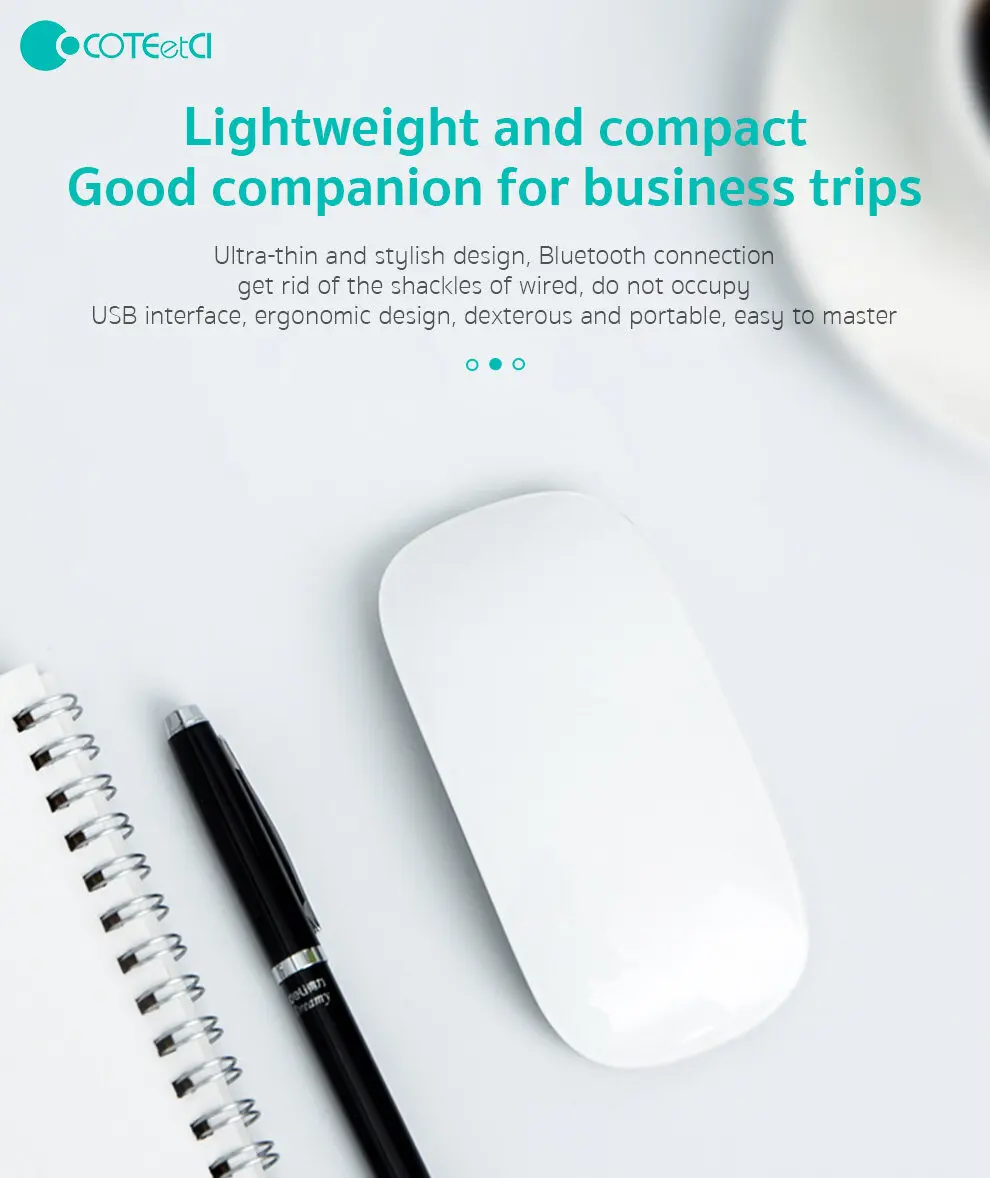 Перезаряжаемая Волшебная мышь беспроводная для Macbook Air Pro M1 Retina 11 12 13 15 16 ноутбука